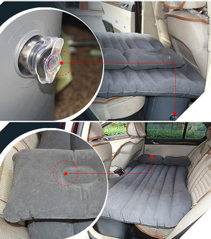 Inflatable car rear seat mattress