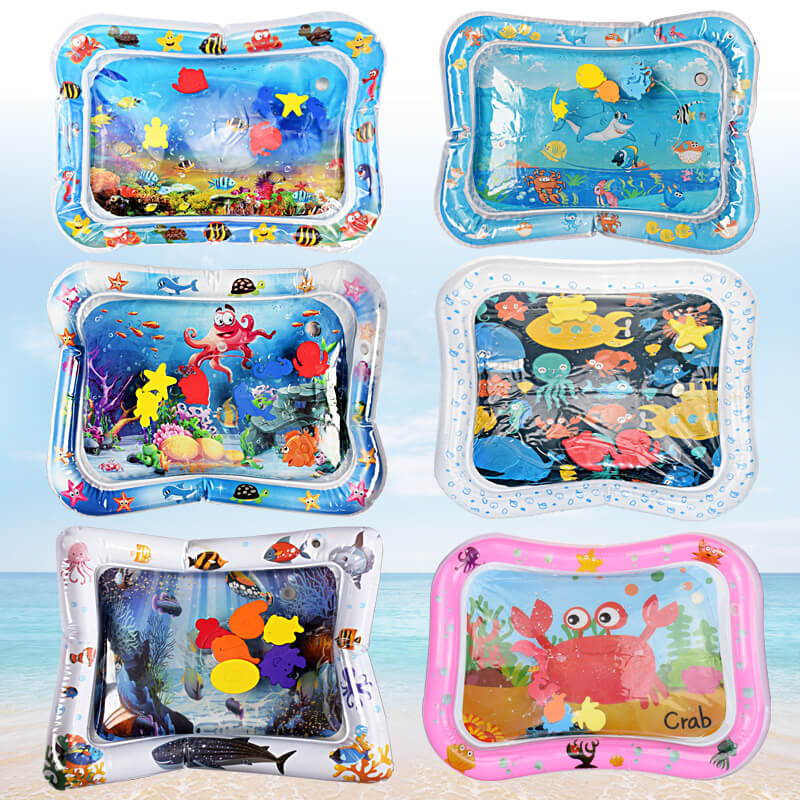 Inflatable water mat for babies