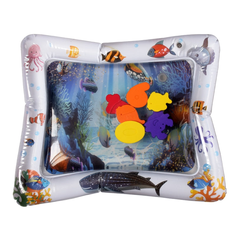 Inflatable water mat for babies