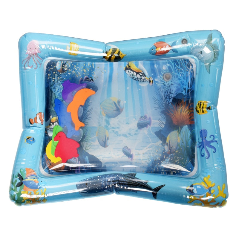 Inflatable water mat for babies
