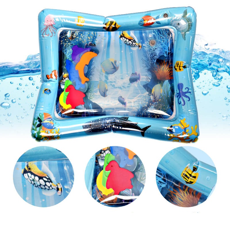 Inflatable water mat for babies