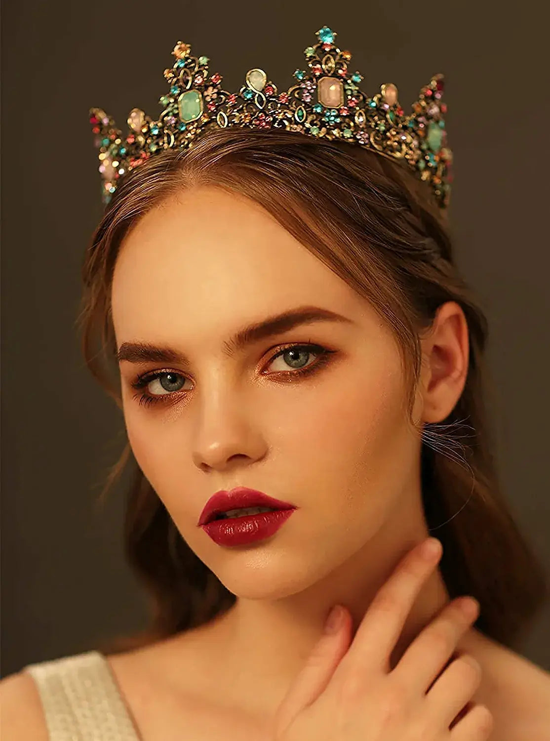 Jeweled Baroque Queen's Crown