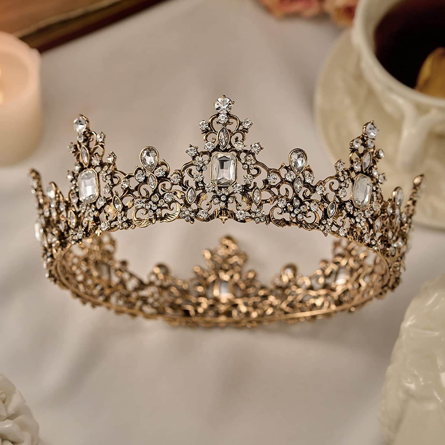 Jeweled Baroque Queen's Crown