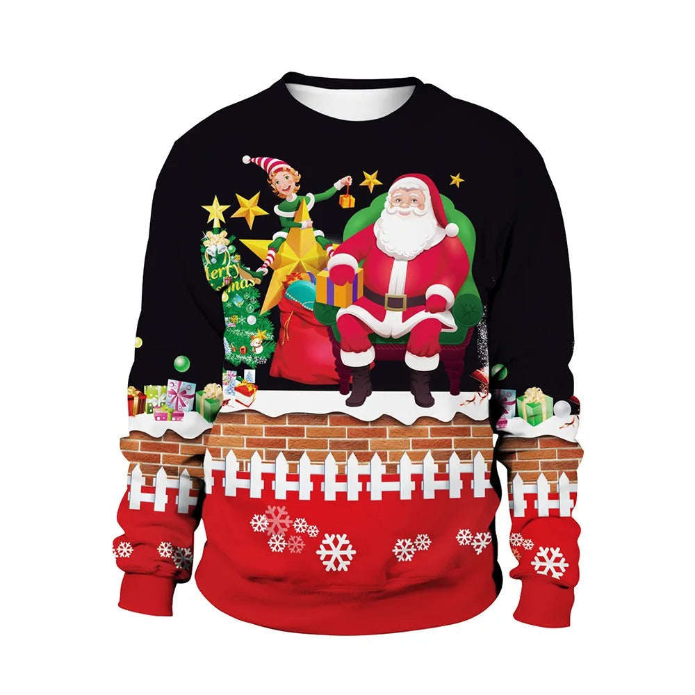 Jumper with Christmas print