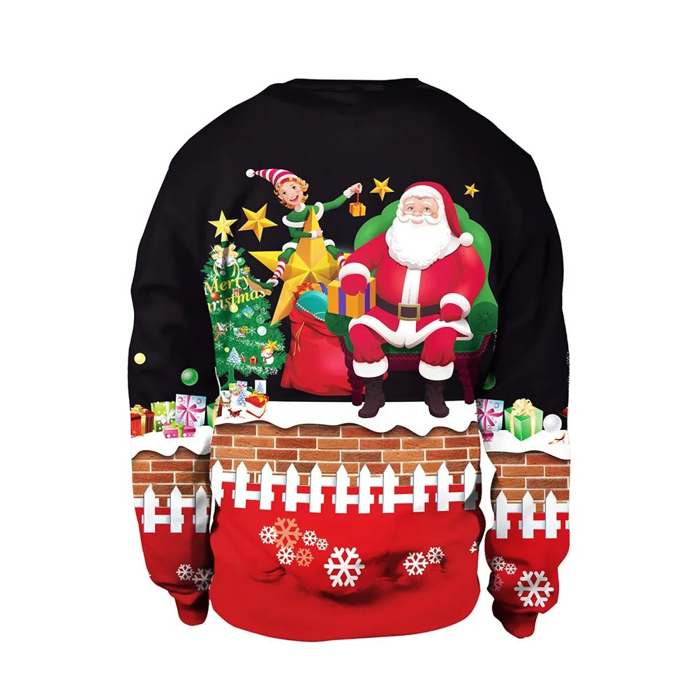 Jumper with Christmas print