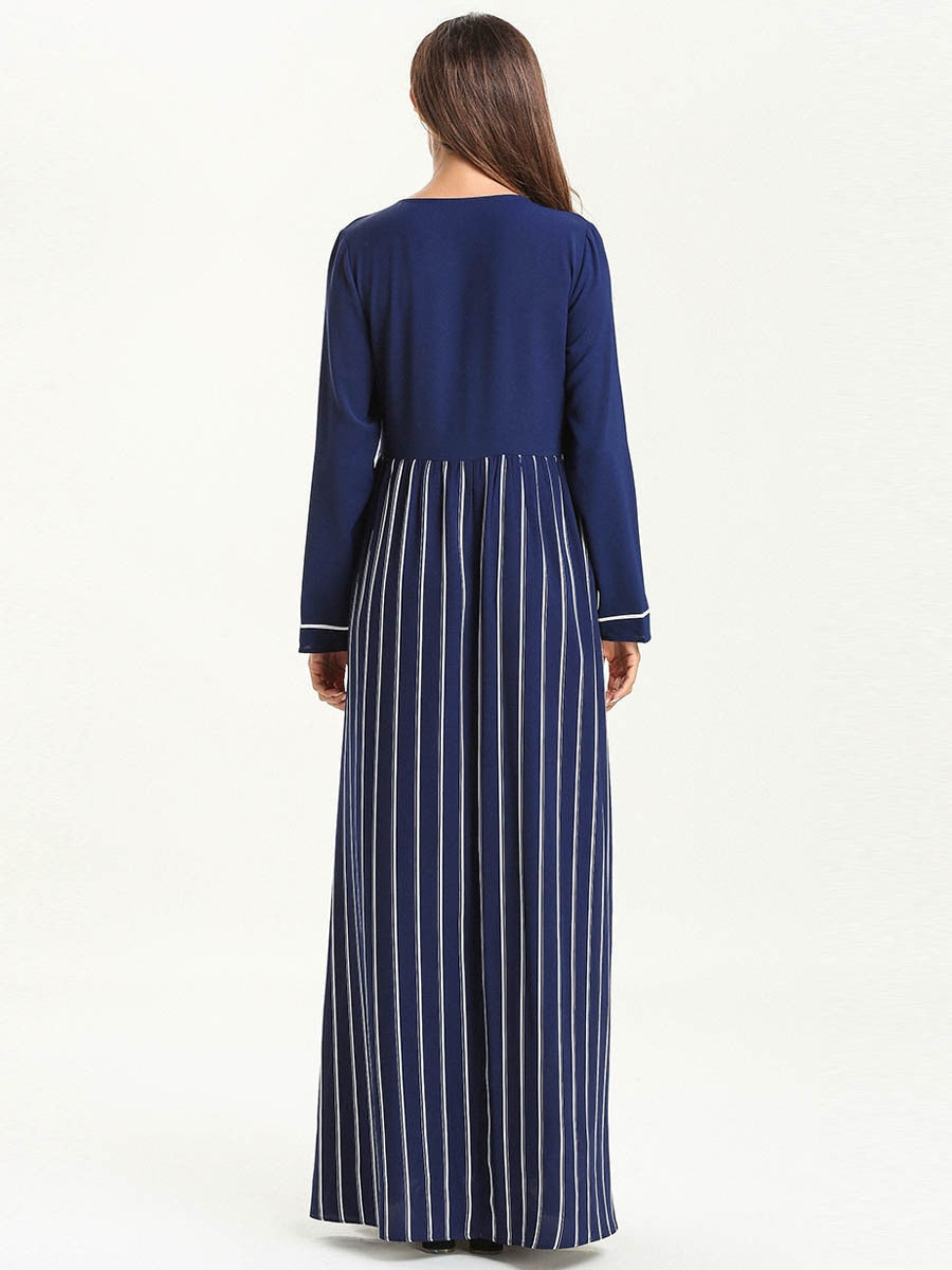 Kaftan Maxi Long-sleeved Dress