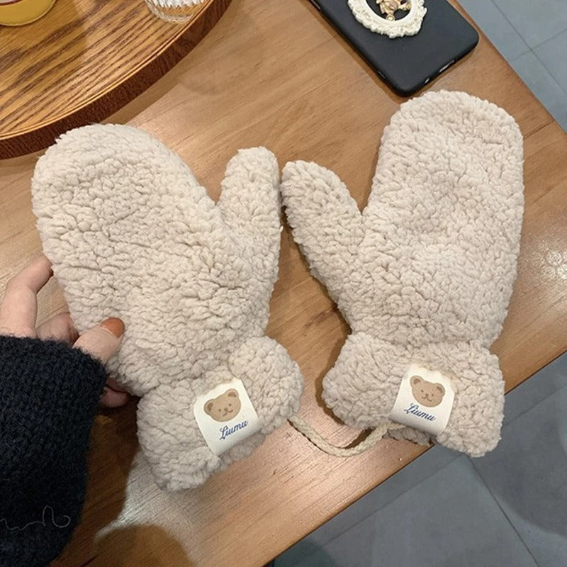 Kawaii Plush Warm Gloves