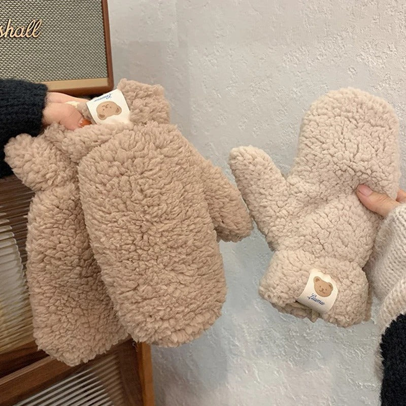Kawaii Plush Warm Gloves