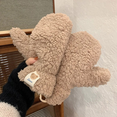 Kawaii Plush Warm Gloves