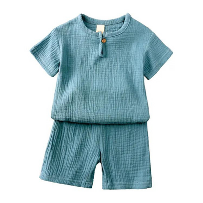 Kids Breathable T-Shirt Shorts Set