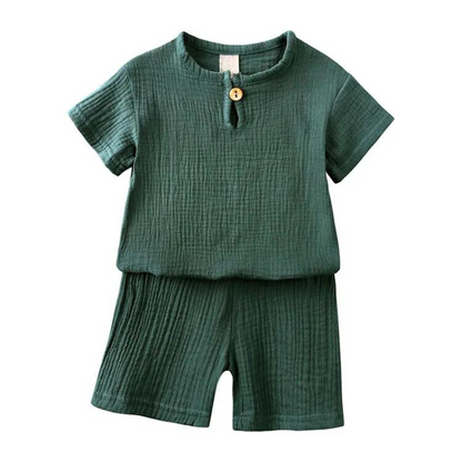 Kids Breathable T-Shirt Shorts Set