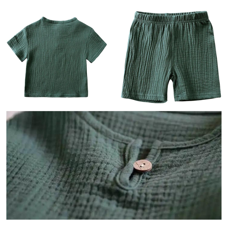 Kids Breathable T-Shirt Shorts Set