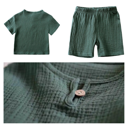 Kids Breathable T-Shirt Shorts Set