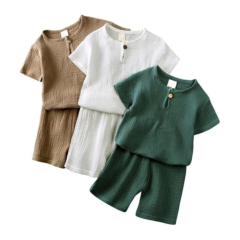 Kids Breathable T-Shirt Shorts Set