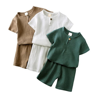Kids Breathable T-Shirt Shorts Set