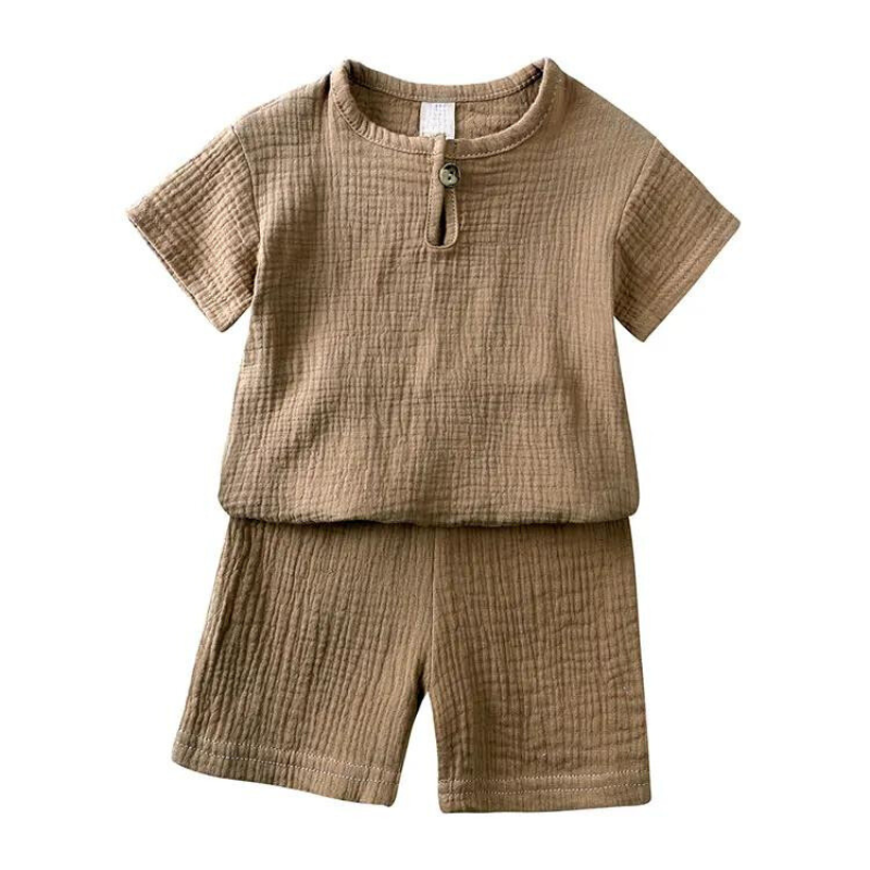 Kids Breathable T-Shirt Shorts Set