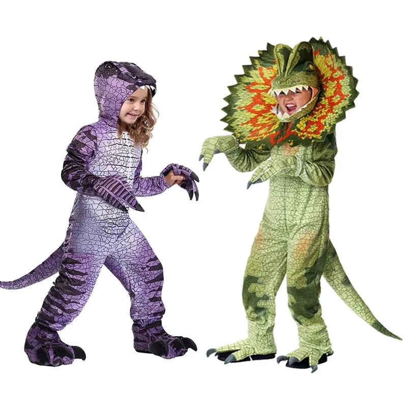 Kids' Triceratops Dinosaur Costume Jumpsuit 0
