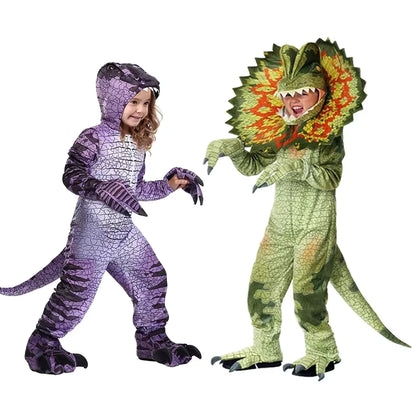 Kids' Triceratops Dinosaur Costume Jumpsuit 0