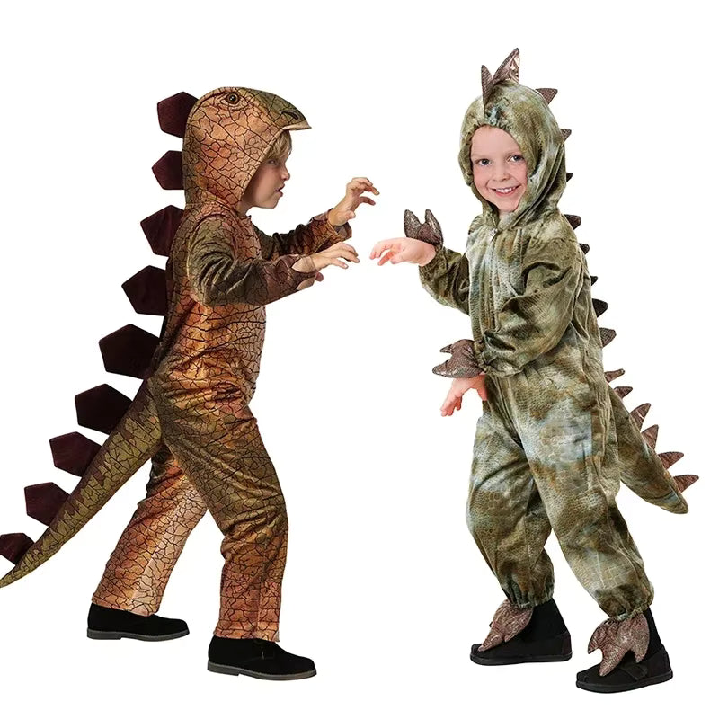 Kids' Triceratops Dinosaur Costume Jumpsuit 1