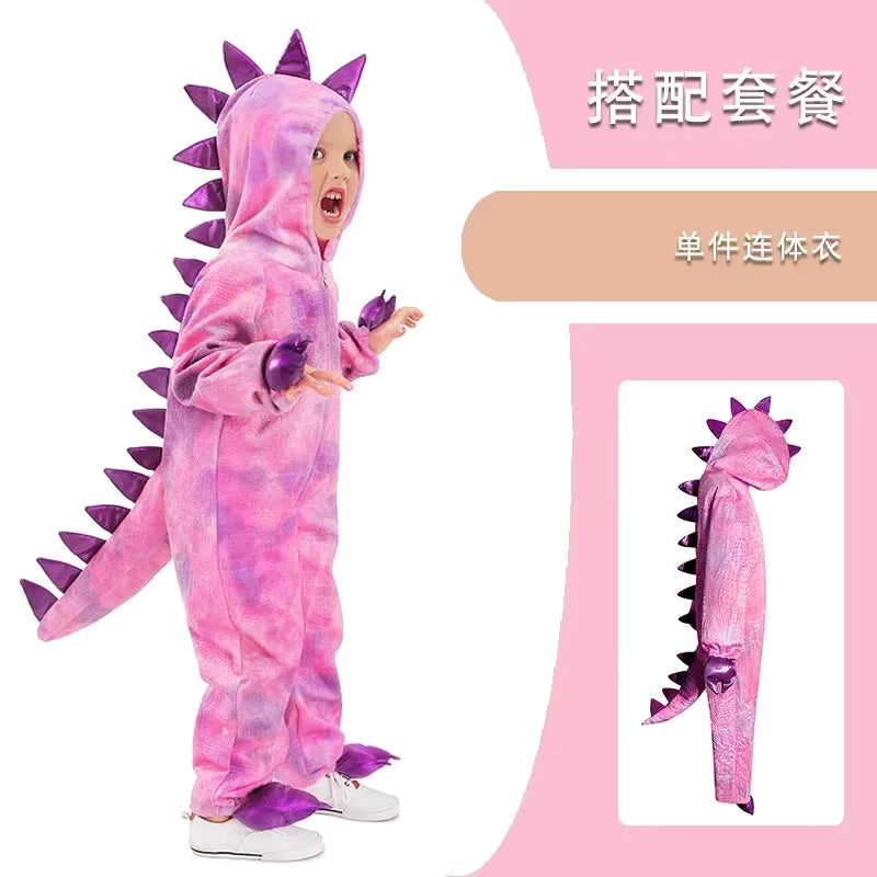 Kids' Triceratops Dinosaur Costume Jumpsuit 12