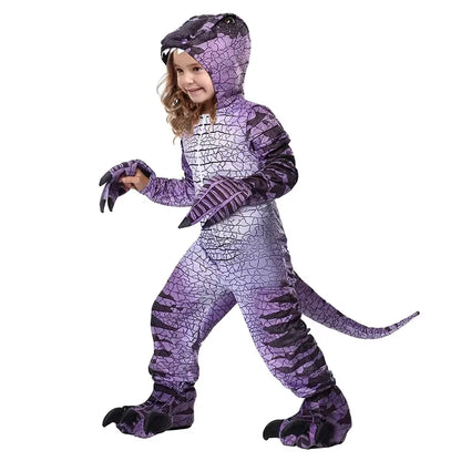 Kids' Triceratops Dinosaur Costume Jumpsuit 13