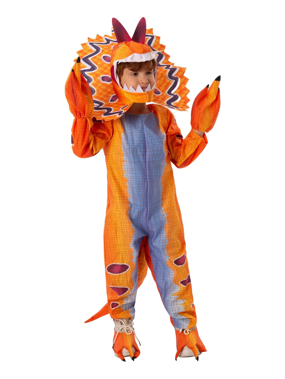 Kids' Triceratops Dinosaur Costume Jumpsuit 5