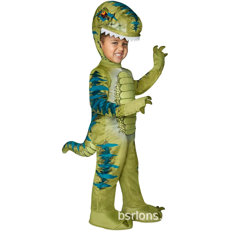 Kids' Triceratops Dinosaur Costume Jumpsuit 6