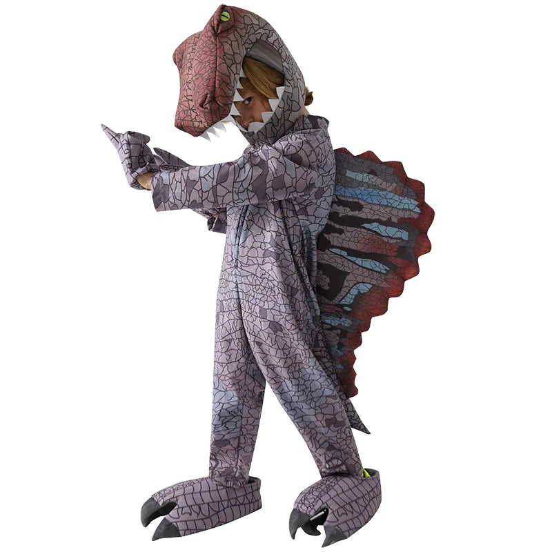 Kids' Triceratops Dinosaur Costume Jumpsuit 8