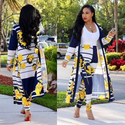 Kimono cardigan set