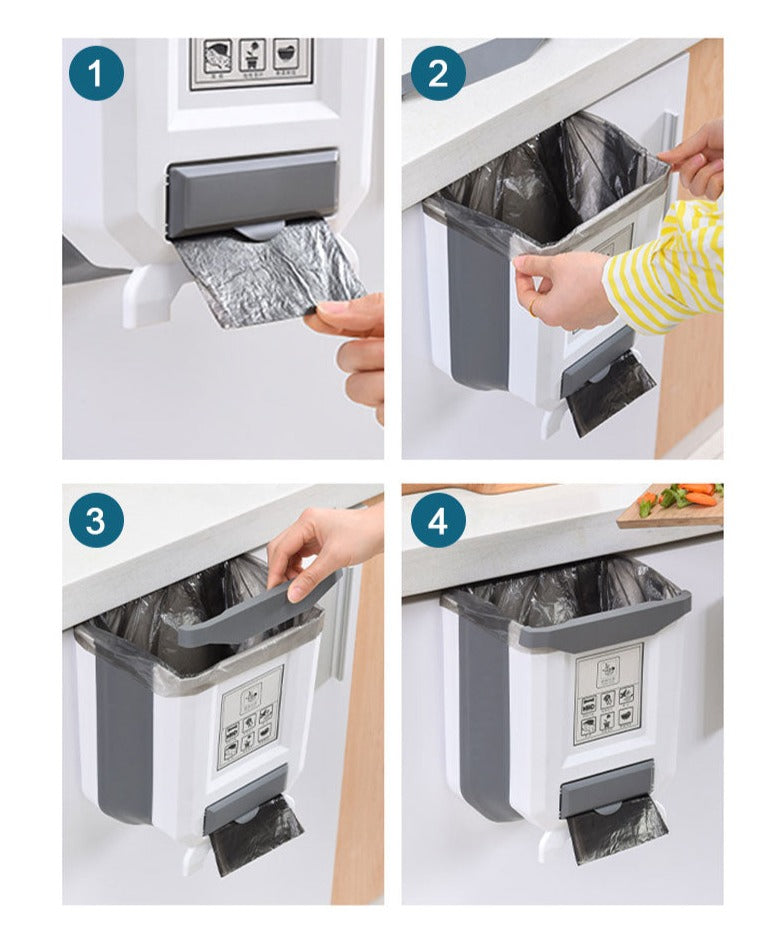 Kitchen Hanging Foldable Bin