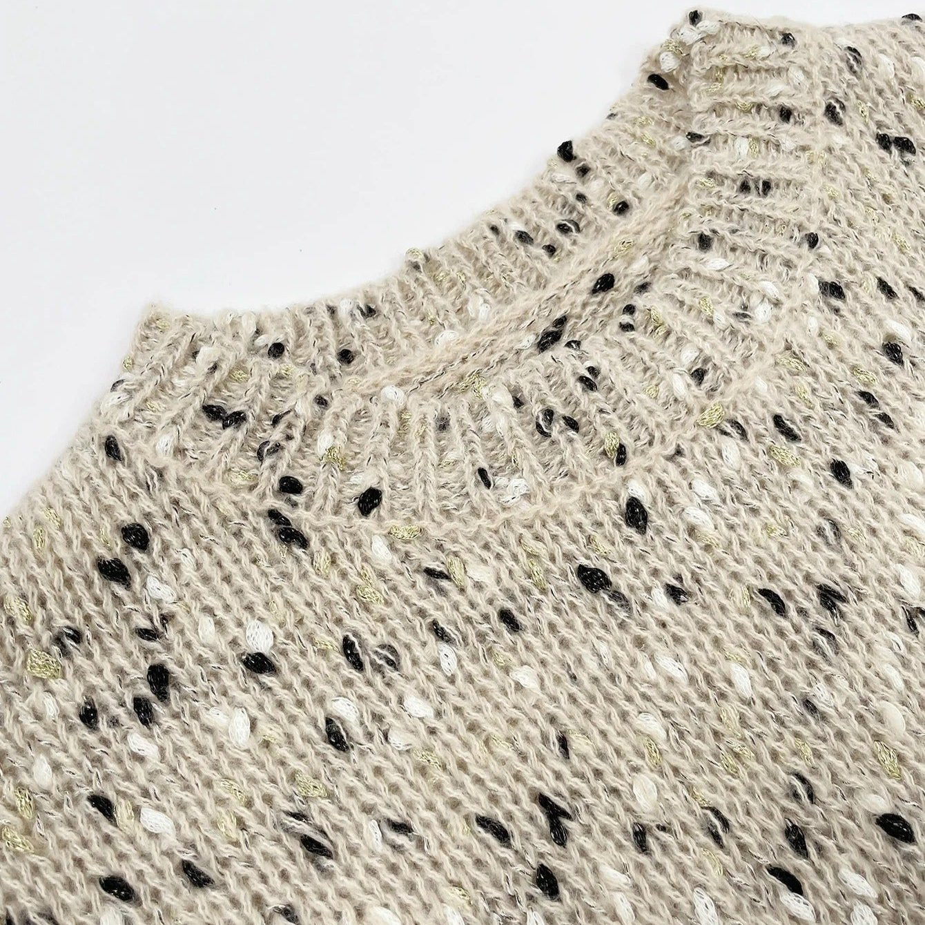 Knitted Drop Shoulder Sweater for Women