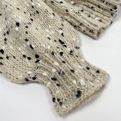 Knitted Drop Shoulder Sweater for Women