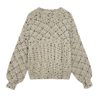 Knitted Drop Shoulder Sweater for Women