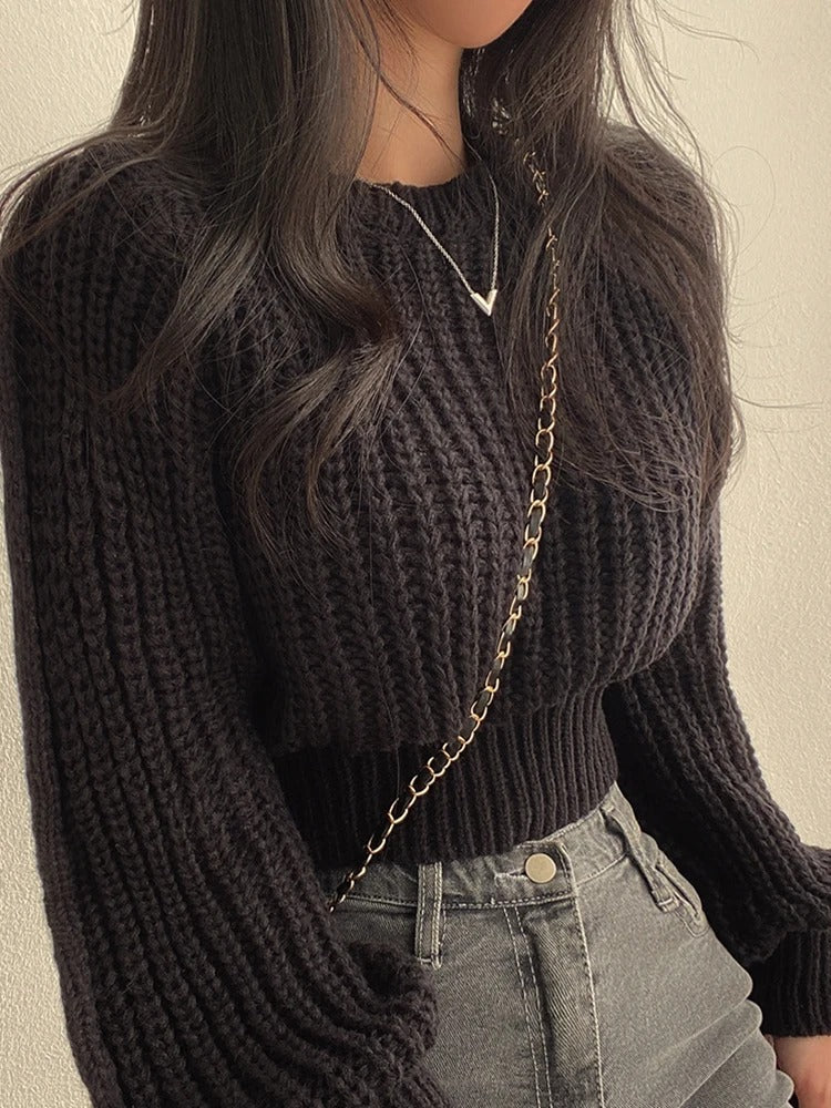 Knitted Style Women's Sweater