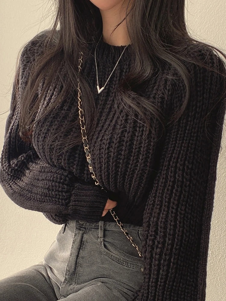 Knitted Style Women's Sweater