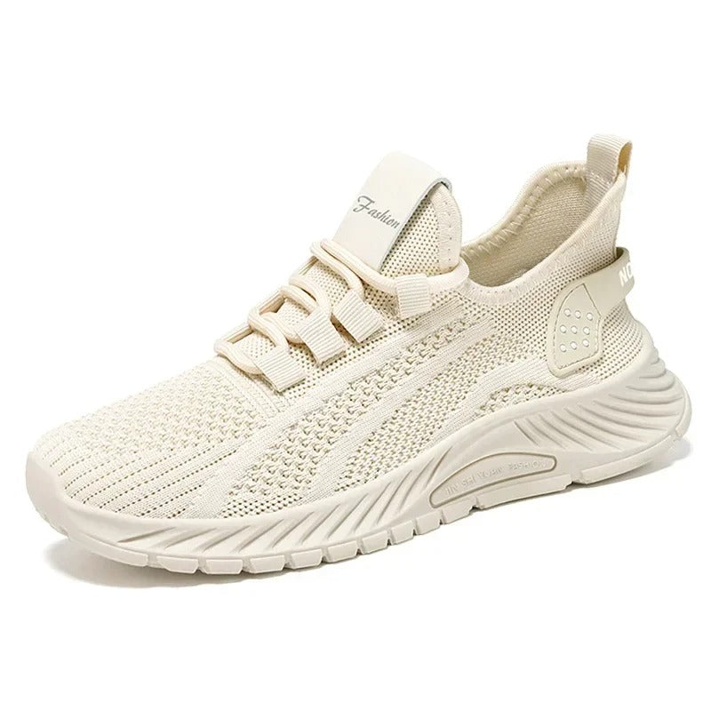 Knitted breathable mesh shoes for women