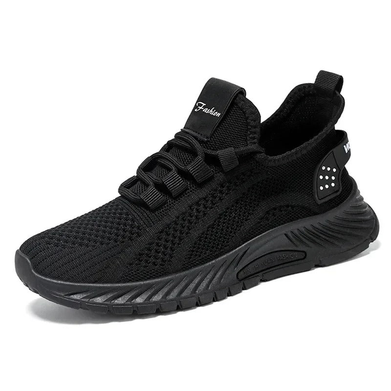 Knitted breathable mesh shoes for women