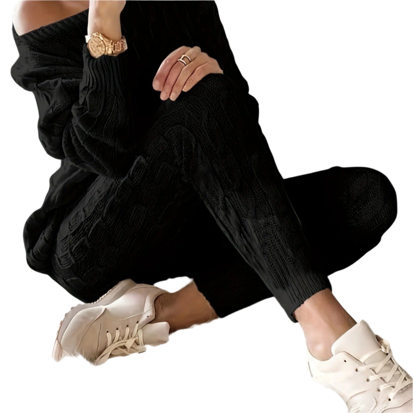 Knitted jumper & trousers for women