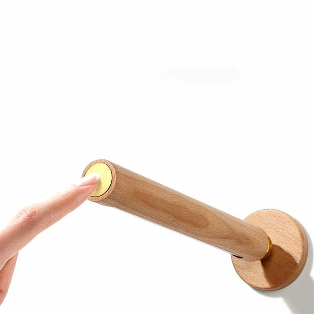 LED 360° rotatable wooden wall light