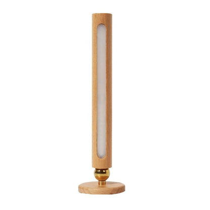 LED 360° rotatable wooden wall light