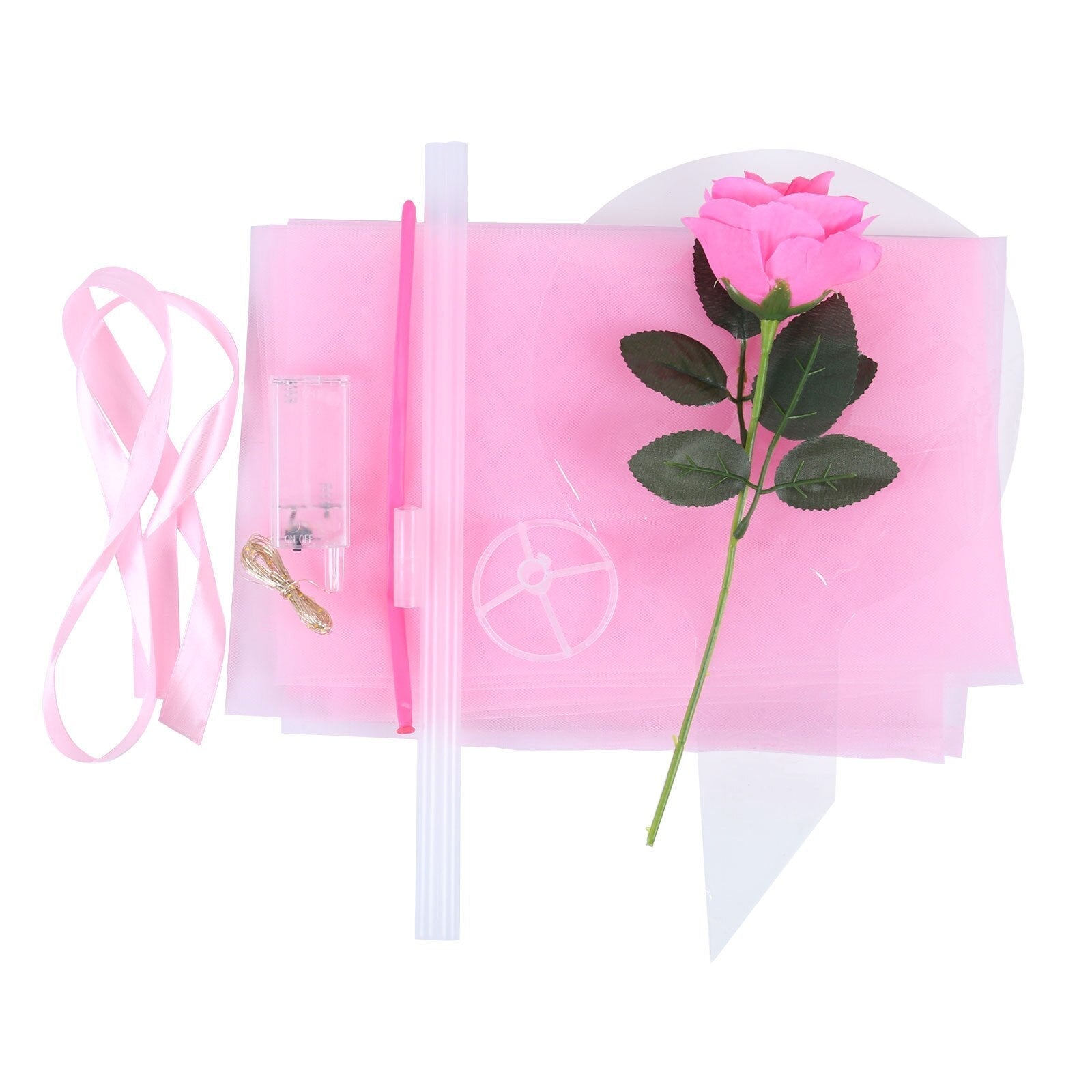 LED Luminous Balloon Rose Bouquet (DIY kit)