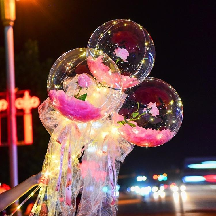LED Luminous Balloon Rose Bouquet (DIY kit)