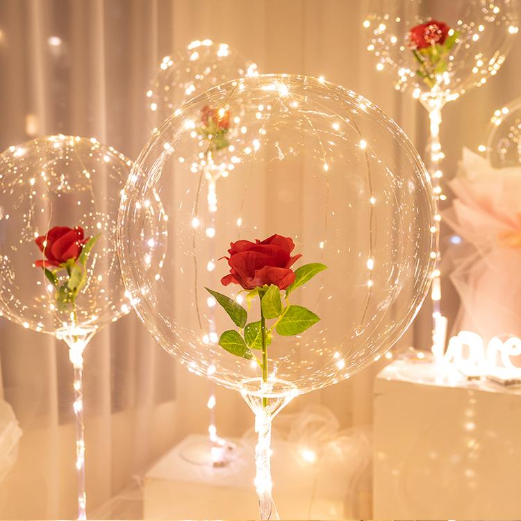 LED Luminous Balloon Rose Bouquet (DIY kit)