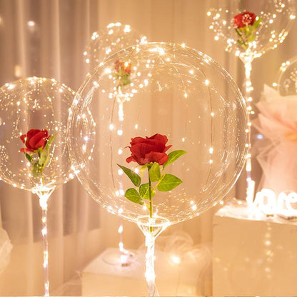 LED Luminous Balloon Rose Bouquet (DIY kit)