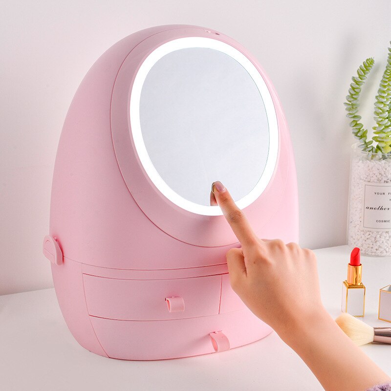 LED Mirror Cosmetic organiser