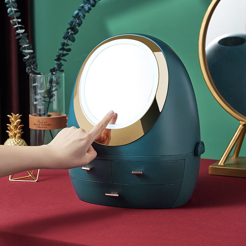 LED Mirror Cosmetic organiser