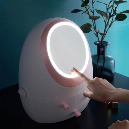 LED Mirror Cosmetic organiser