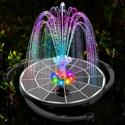 LED Solar Water Fountain