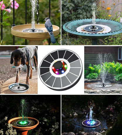LED Solar Water Fountain