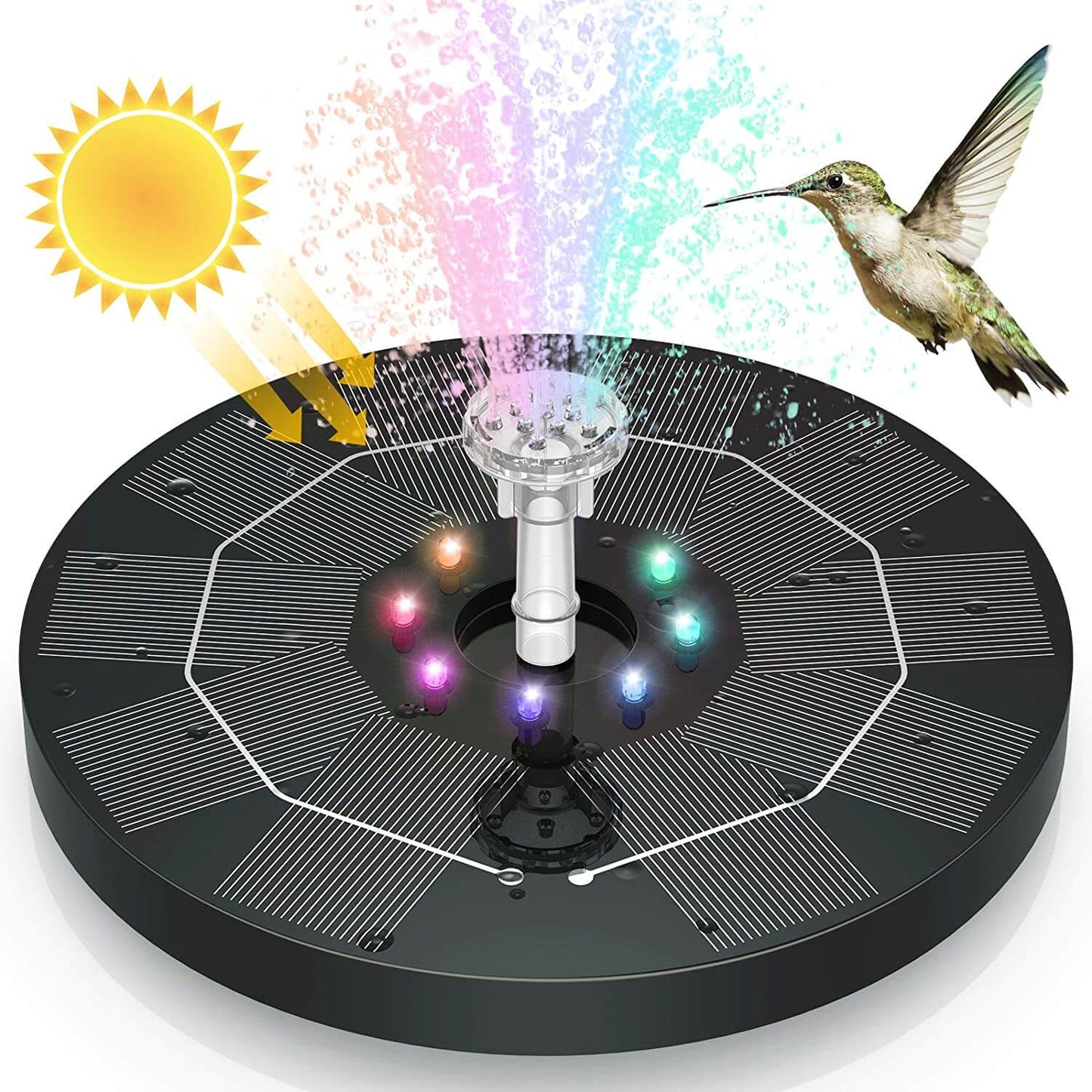 LED Solar Water Fountain